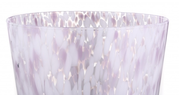 Ваза стеклянная Wrzesniak Glassworks Confetti опал 35 см розовый 