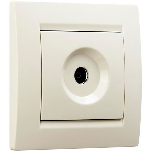 Розетка TV проходная UP! (Underprice) One крем 706-0303-129