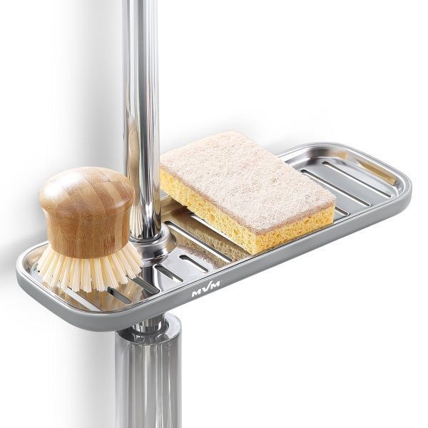 Полка MVM BP-23 серая с фиксатором 