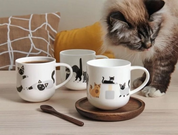 Чашка Удивленные коты 400 мл 19443014 ASA