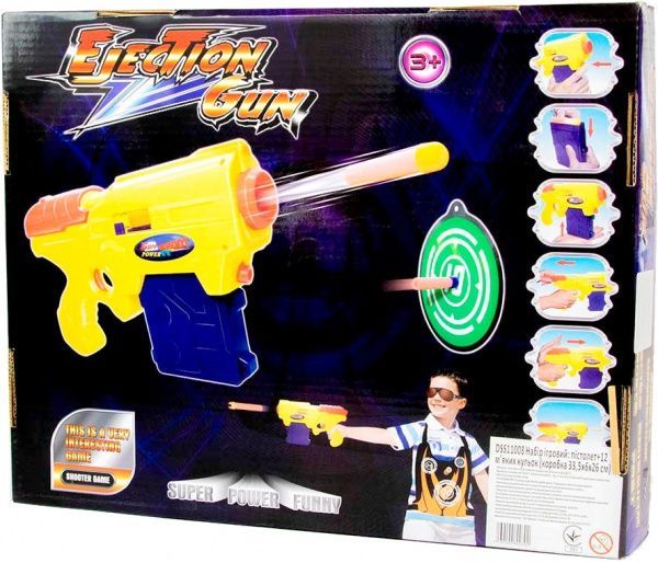 Игровой набор Deex DSS11008 пистолет + 12 мягких пуль DSS11008