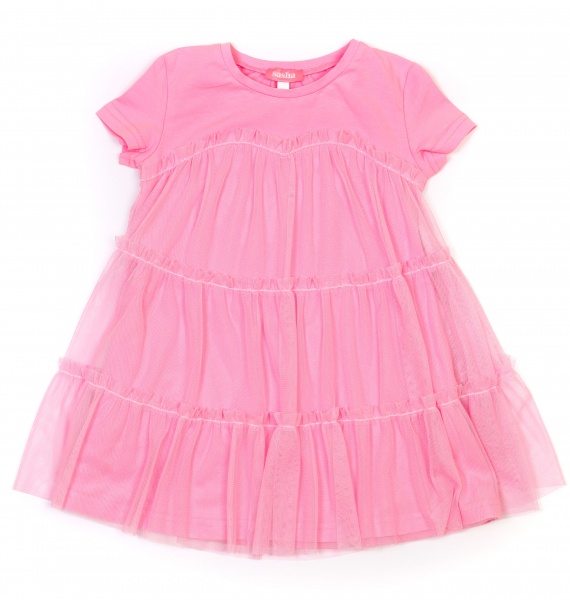 Платье Sasha р.146 розовый 4077/20 