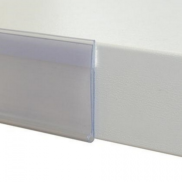 Ценникодержатель профильный POS STORE самоклеющийся DBR 39 1250 мм. прозрачный 10 ед. 