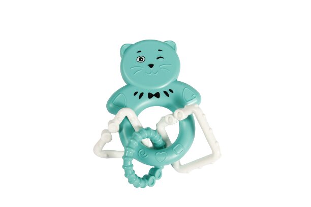 Іграшка-брязкальце Lindo Котик з кільцями 1617