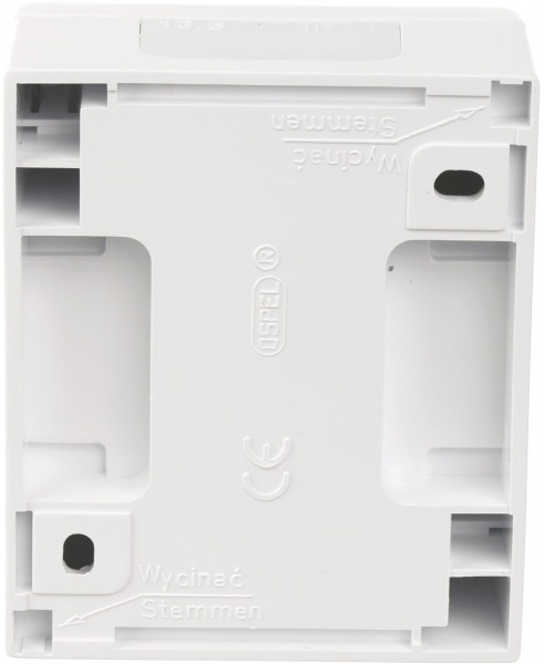 Выключатель проходной одноклавишный Ospel Fala влагозащищенный без подсветки белый