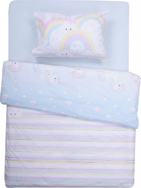 Комплект постельного белья Україна Единорог 145х215 разноцветный