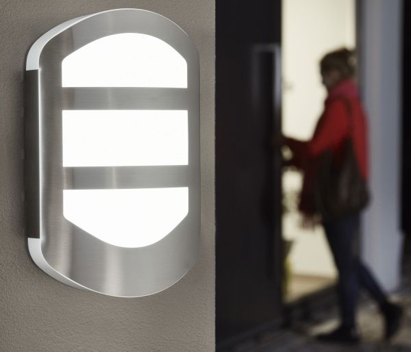 Подсветка для фасадов и ступенек Ledvance Plate Wall серии Endura Style LED 12 Вт стальной