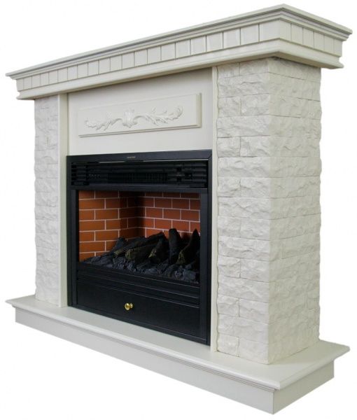 Камінокомплект ASTRA FLAME Нук White + Гефест