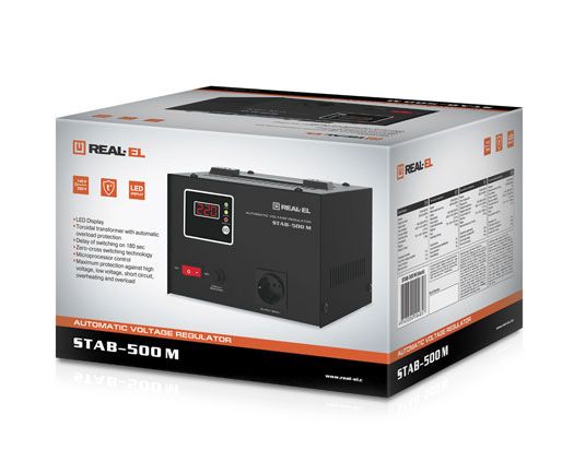 Стабилизатор напряжения Real-el STAB-500 М
