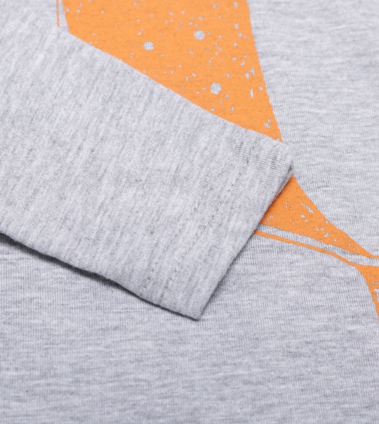 Футболка для хлопчиків Luna Kids з принтом Skate 2 р.116 сірий меланж 