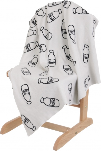 Плед Banian Милки Вей 90x100 см молочный с принтом 