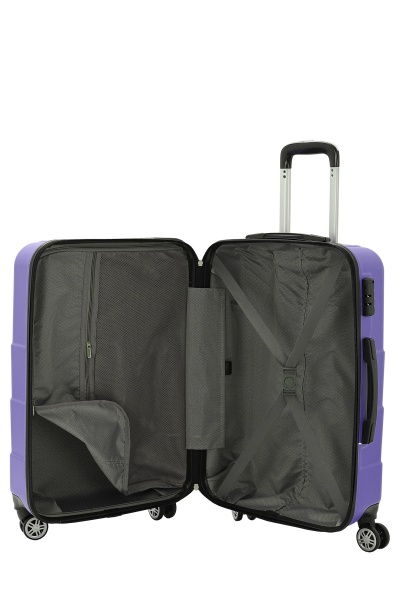 Чемодан 42 л фиолетовый MCS V358 на 4 колесах S 20