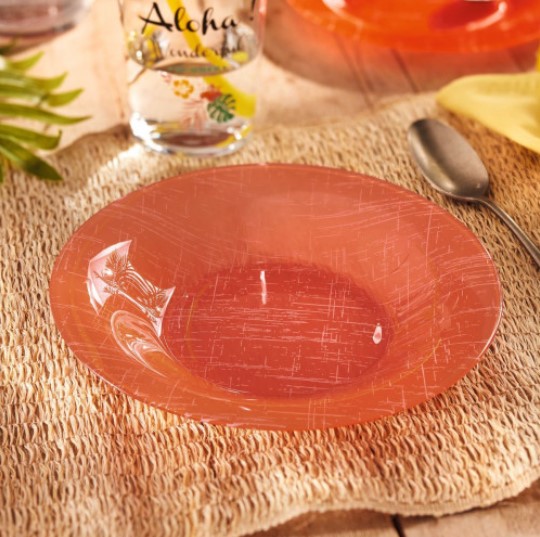 Тарелка глубокая Poppy Mandarine 21,5 смV0108 Luminarc