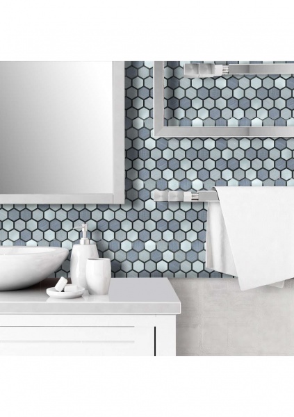 Декоративная панель EMERGO самоклеющая Шестиугольник Графіт Home Inspire 