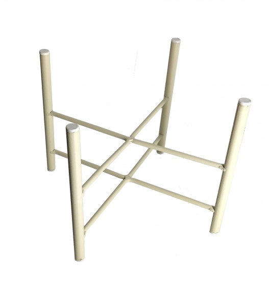 Підставка під вазон Ікс h-180х230 мм 23х23x18 см білий