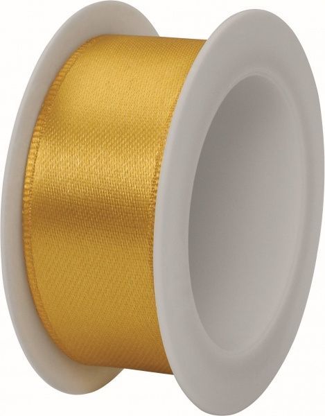 Стрічка декоративна STEWO сатинова Satin spool 2,5 см 3 м золотий 