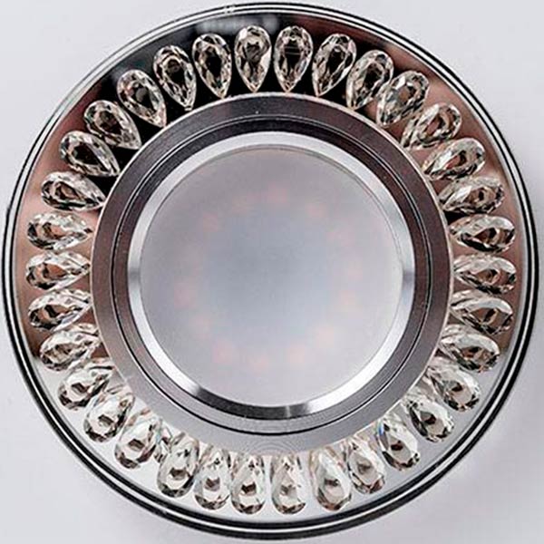 Светильник точечный Светкомплект SVC 902 с LED-подсветкой 7 Вт GU5.3 прозрачный/желтый 