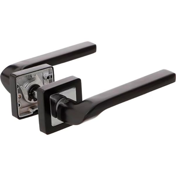 Ручка на розетке Comit Flap хром/черный