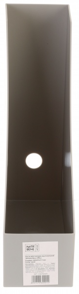 Короб для паперів вертикальний 260х93х315 мм сірий Nota Bene