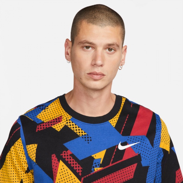 Футболка Nike M NK DF TEE SU PRINT DM6253-405 р.M різнокольоровий
