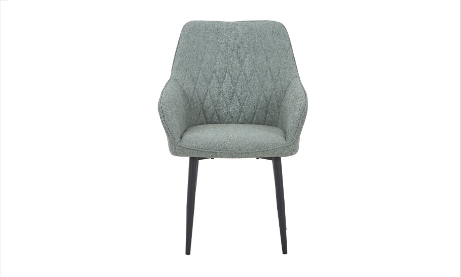 Стілець обідній Prestol Том 580х630х870 мм зелений / чорний