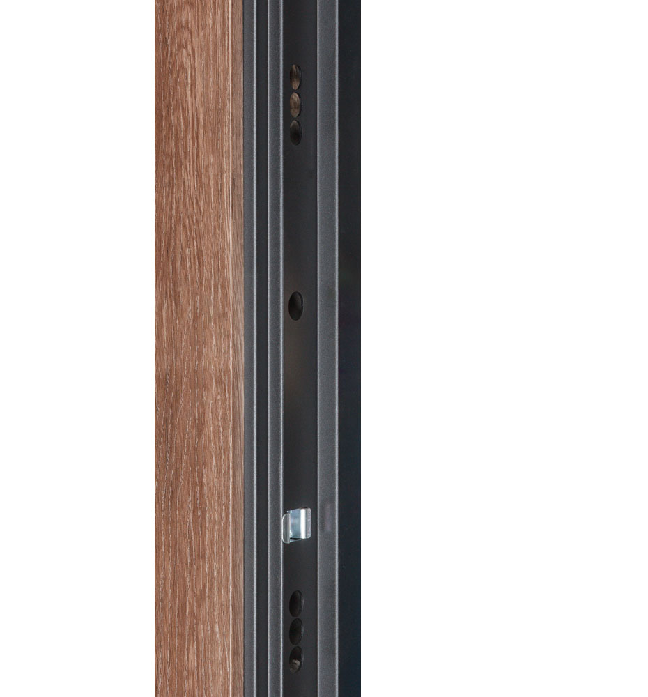 Дверь входная Булат В-85 (квадро) модель 535 дуб табак / рустик авиньон блан 2050x850 мм левая