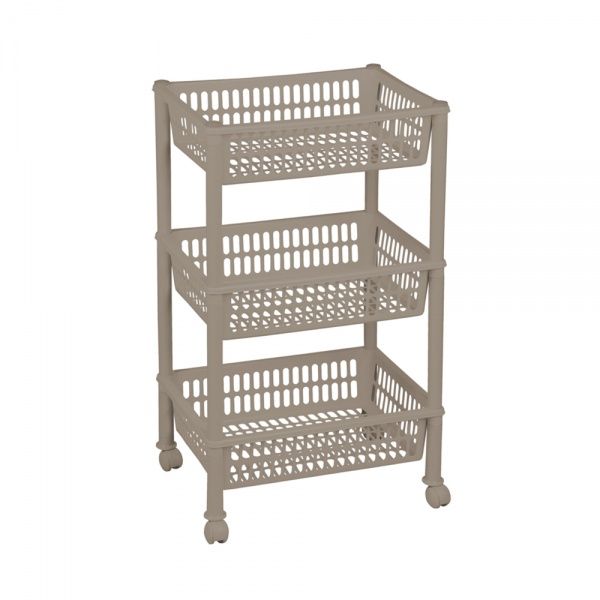 Этажерка пластиковая Plast Team 1268.2 Джамбо ЕСО 3 яруса 685x290x392 мм