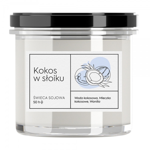 Свічка ароматична Aroma Home Kraft series Кокос в слоїку 230 г 101305 