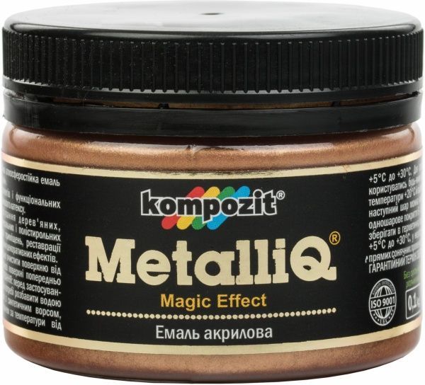 Эмаль акриловая MetalliQ Kompozit бронзовый 0,086 л