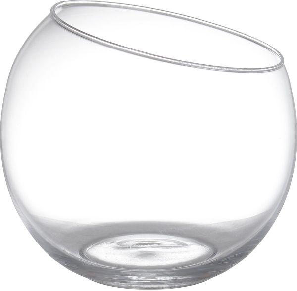 Ваза стеклянная прозрачная 16х17 см 17-7605B Wrzesniak Glassworks