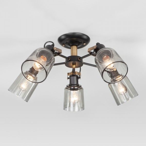 Люстра стельова Strotskis Astor 70111/5 5x60 Вт E27 чорний 