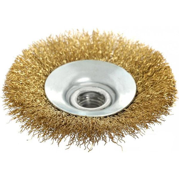 Щітка конусна 100 мм M14 Compass рифлений дріт