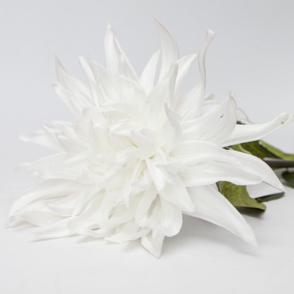 Цветок искусственный Георгина 76 см (белая) 631413