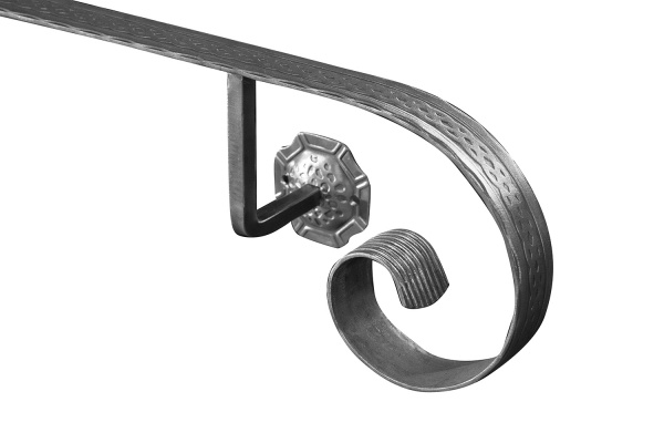 Кованый поручень пристенный 89/1 1000 мм