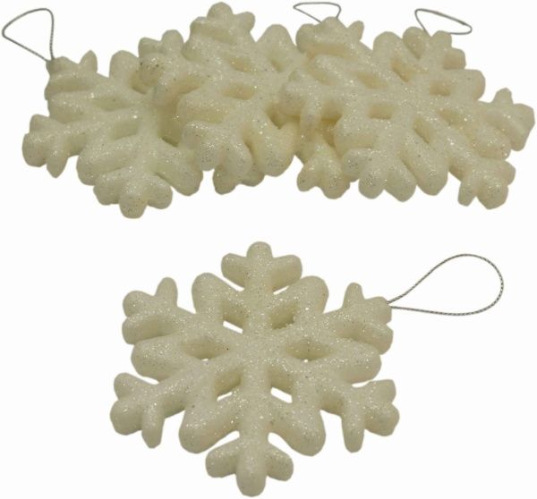 Набір сніжинок 7.5 см 4 шт. DB13S002  