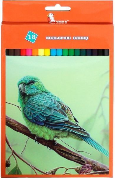 Олівці кольорові Пташки 18 кольорів ЦК47-8