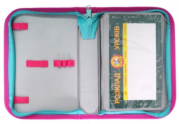 Пенал 1 отворот Girl's Dreams 99100 CLASS розовый с голубым