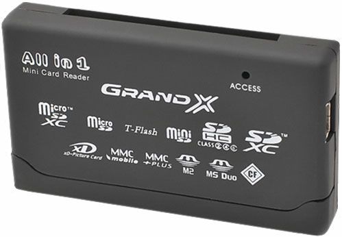 Кардрідер Grand-X Multi All-in-One 64 GB to 2 TB SDXC (CRX05 black)