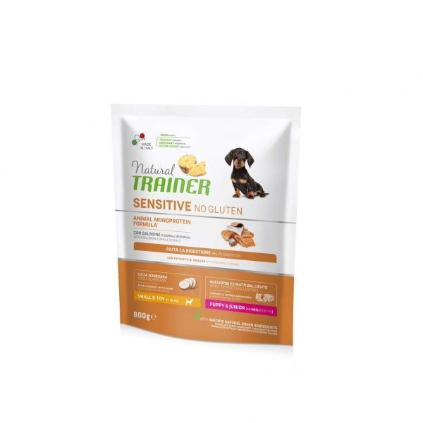 Корм Trainer Natural Sensitive Plus Adult Mini With Horse лосось 2 кг