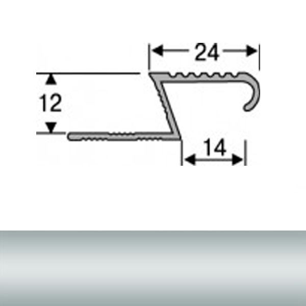 Профиль для плитки алюминиевый ТІS АЛПZ 2.7 м серебро