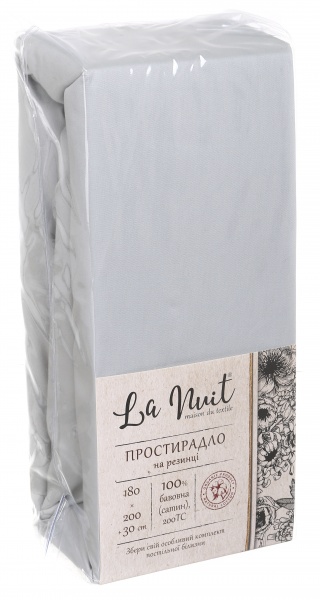 Простирадло на резинці 180x200+30 см світло-зелений La Nuit 