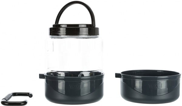 Набор дорожный Trixie контейнер для еды 2 л и 2 миски 0,75 л 2491