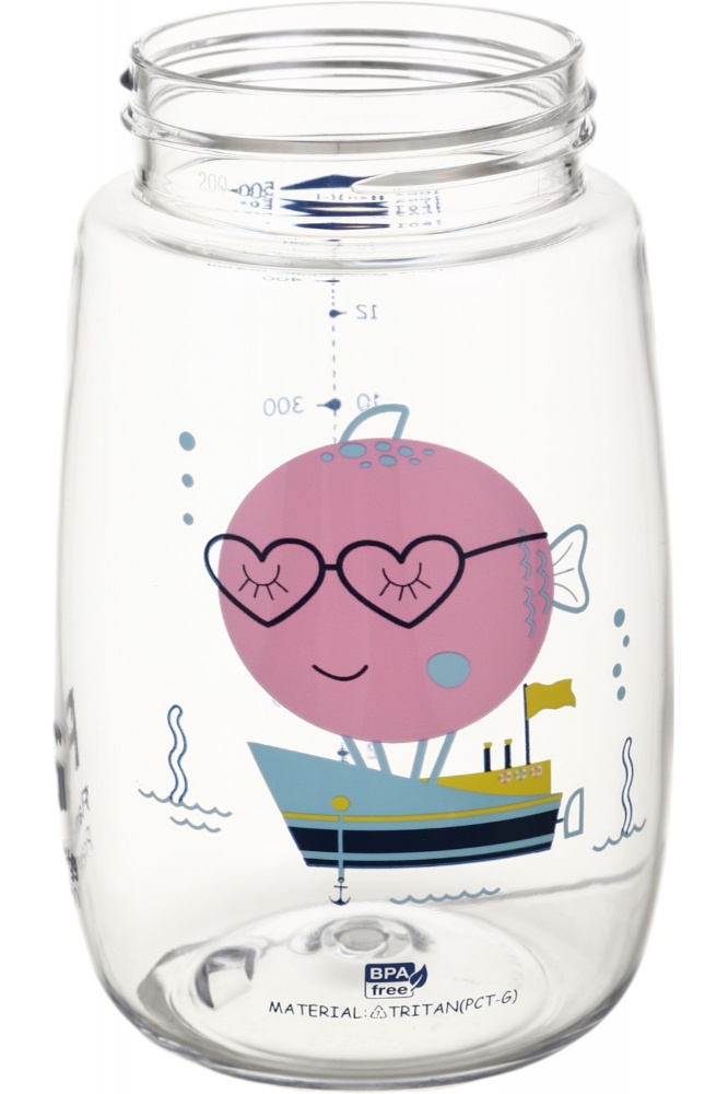 Бутылка для воды Flamberg Premium Bambino 500 мл розовый с белым