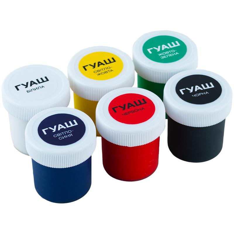 Фарба гуашева 6 кольорів Classic 20 мл K-062 KITE