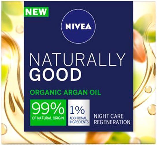 Крем для лица ночной Nivea Naturally good 50 мл