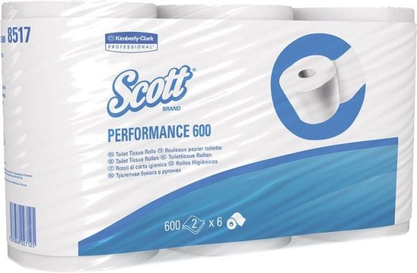 Туалетний папір Scott Performance 72 м 8517 двошаровий 6 шт.