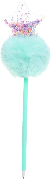Ручка шариковая с пушком Звезда 