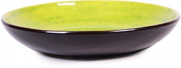 Тарілка з високим бортиком 22 см Лайм Manna Ceramics