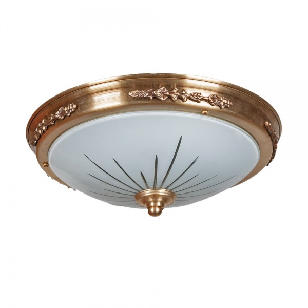 Люстра потолочная Фабрика Світла НПБ 27-2х40-122 Легенда 2x40 Вт G9 латунь 