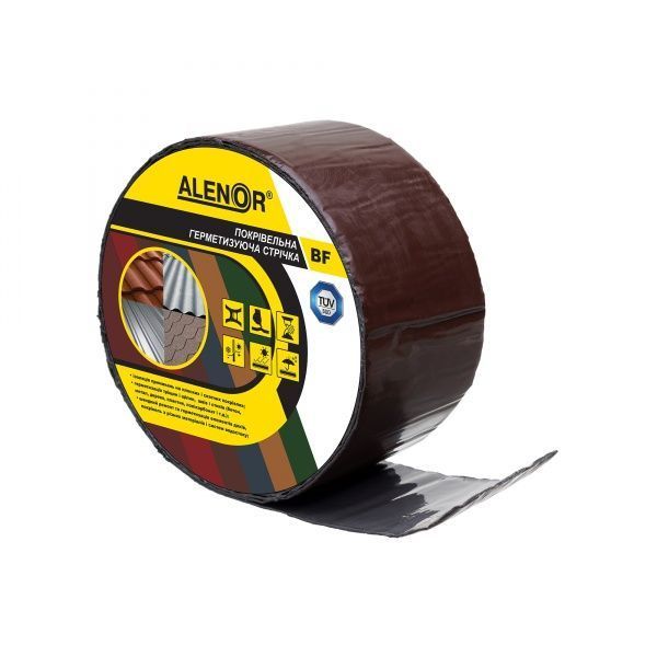 Лента герметизирующая Alenor BF бутиловая 75 мм x 10 м коричневая